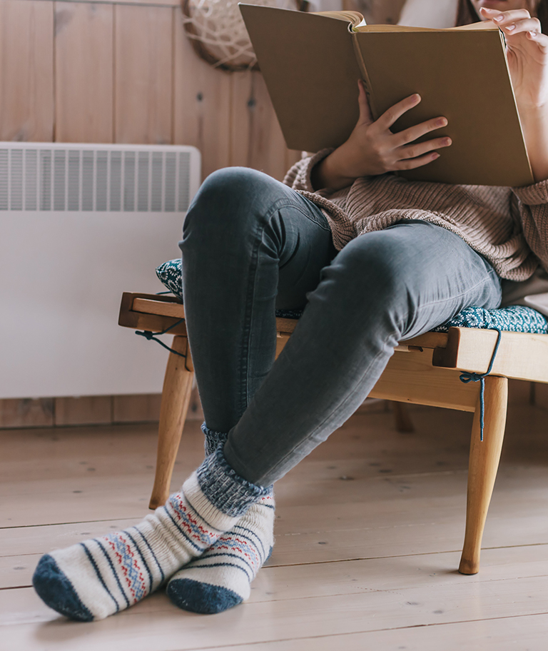 蓄熱式電気暖房機はやさしい暖房機です