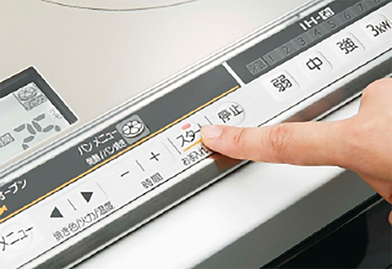 上面パネルで操作も簡単!